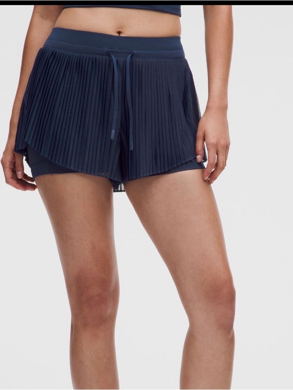 3-22 NWT Size S Lululemon Ace Advantage Pleated Tennis Short 2” CLBL